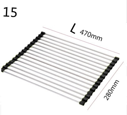 Foldable kitchen sink rack lifestyle view