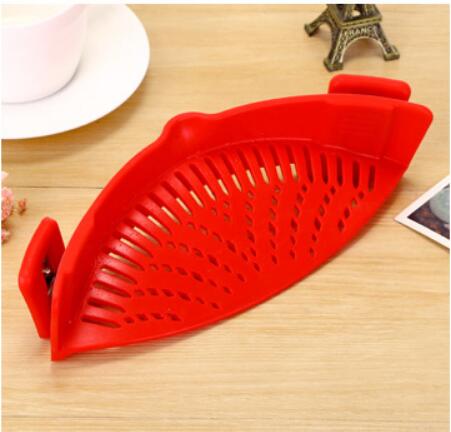 Clip-on pot strainer shown from another angle