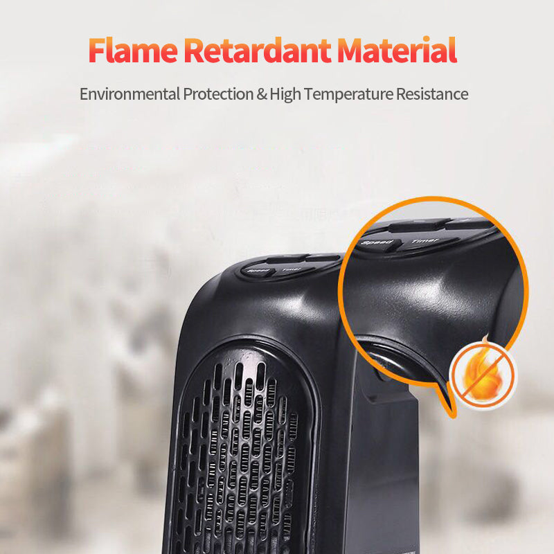 Mini PTC Ceramic Space Heater – Adjustable Temperature & 12-Hour Timer