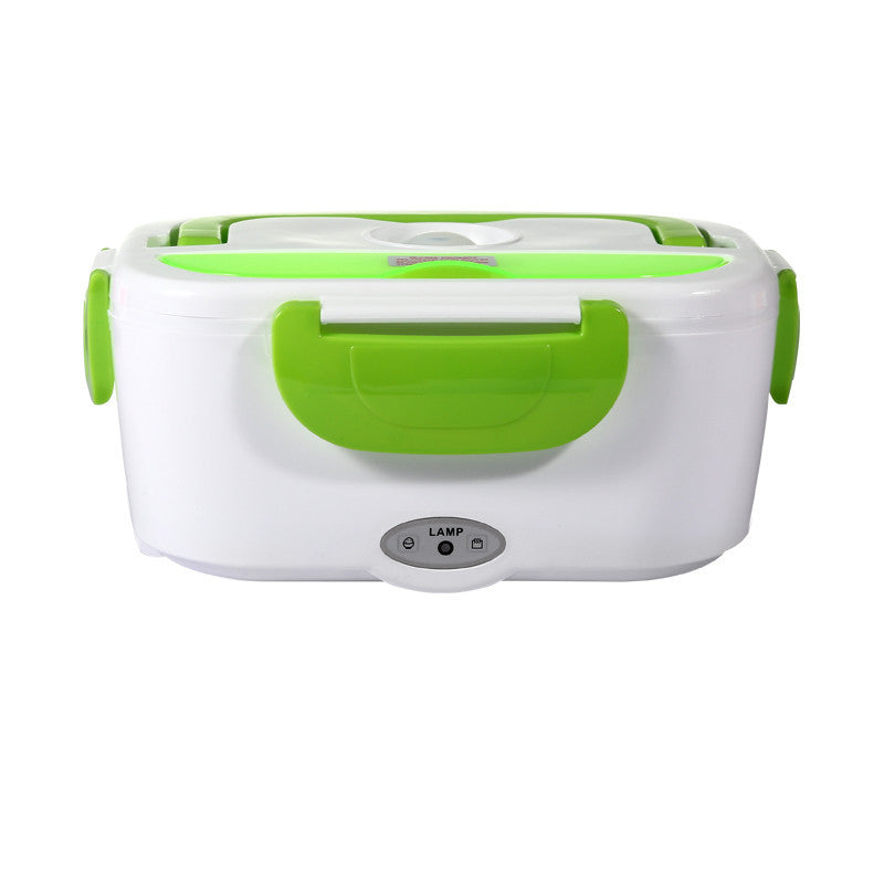 Electric lunch box with lid open