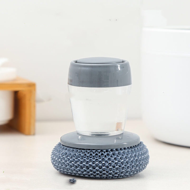 soap dispensing kitchen cleaning brush