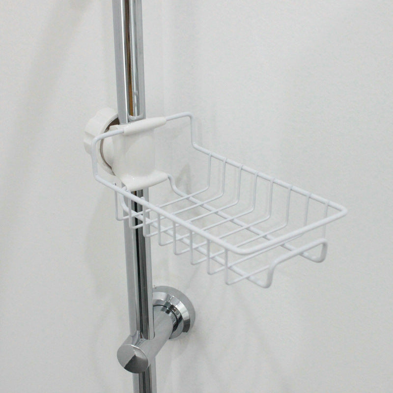 Adjustable Faucet Sink Sponge Holder – Stainless Steel Organizer