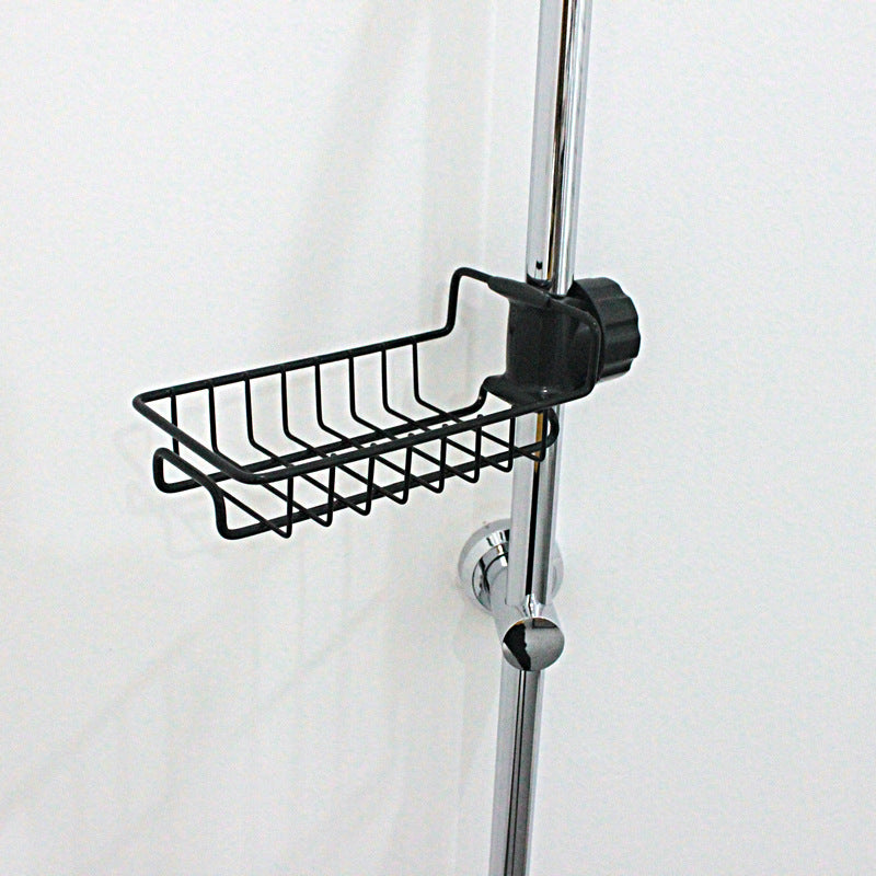 Adjustable Faucet Sink Sponge Holder – Stainless Steel Organizer