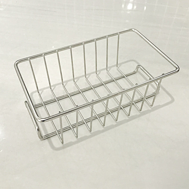 Adjustable Faucet Sink Sponge Holder – Stainless Steel Organizer