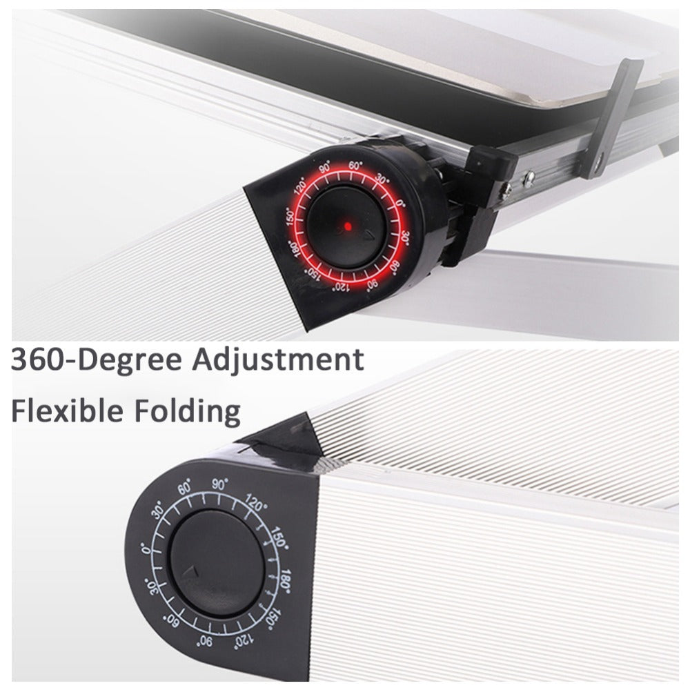 Laptop stand height adjustment