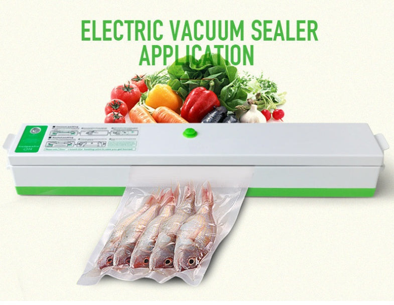 Household vacuum sealing machine for food storage and preservation