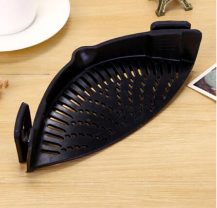 Pot strainer design and clip attachment detail