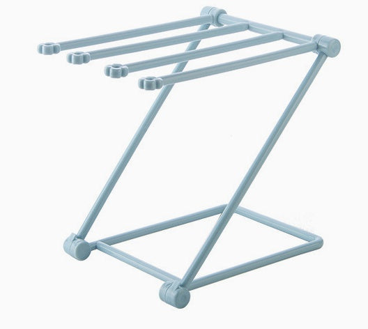 Foldable Dishcloth Organizer Rack – Space-Saving No-Drill Storage