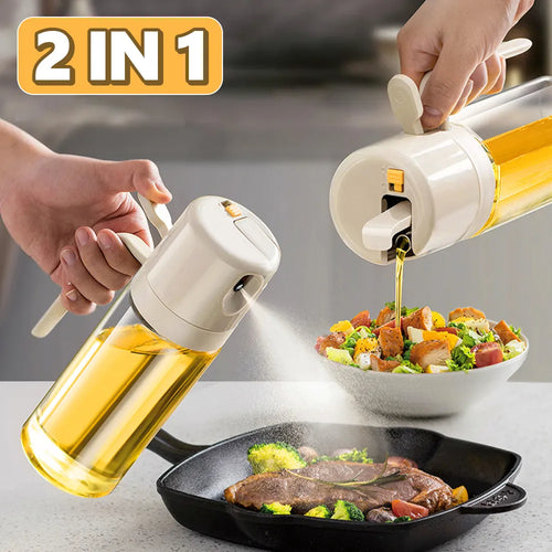 550 ml glass olive oil sprayer and pour dispenser
