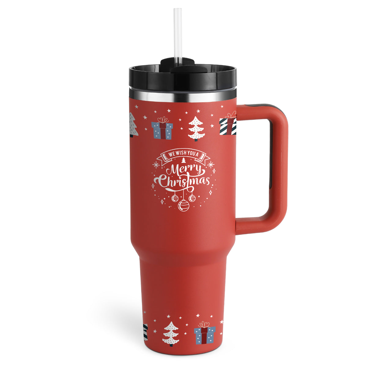 40 oz Insulated Stainless Steel Tumbler with Straw