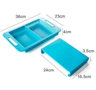 Multifunctional chopping board with drain basket