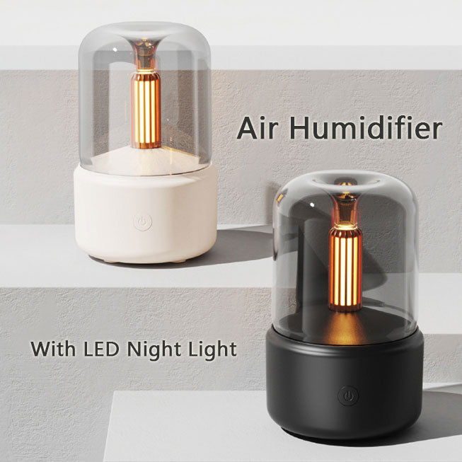 Aroma diffuser with a soft warm glow