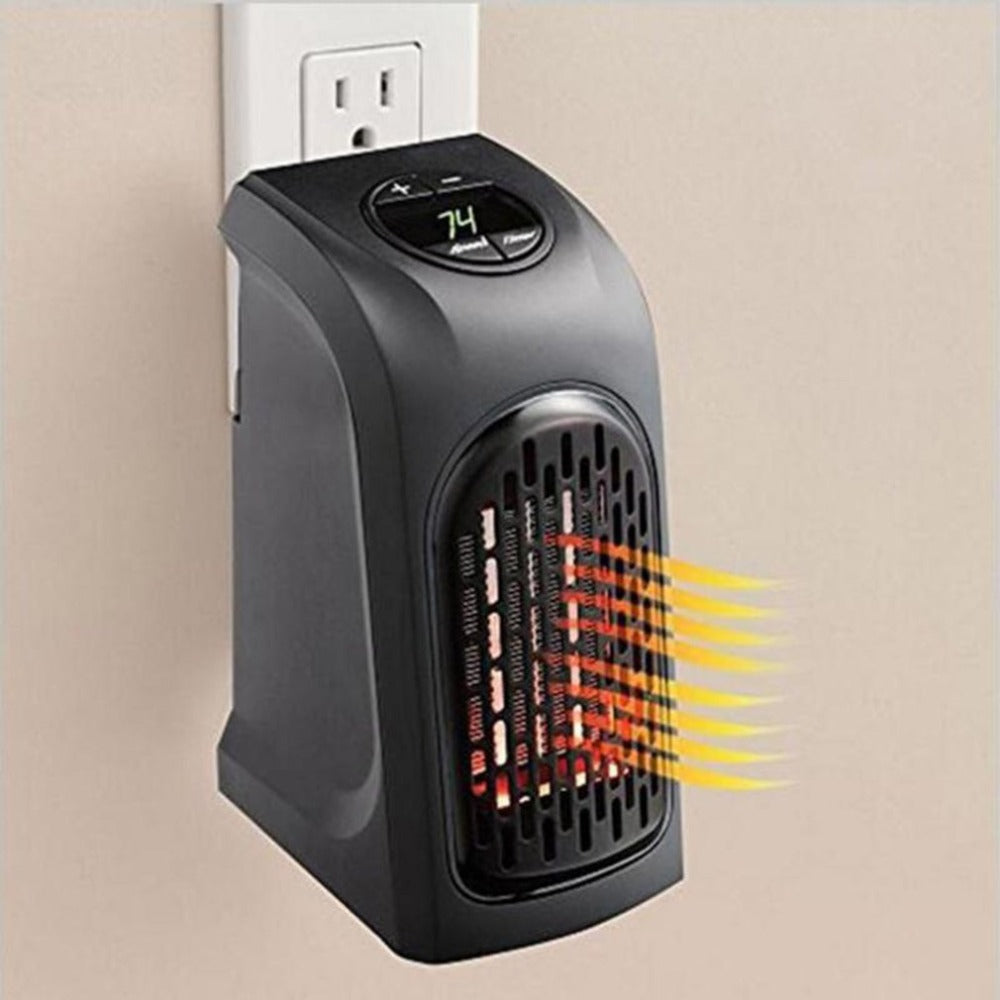 Mini PTC Ceramic Space Heater – Adjustable Temperature & 12-Hour Timer