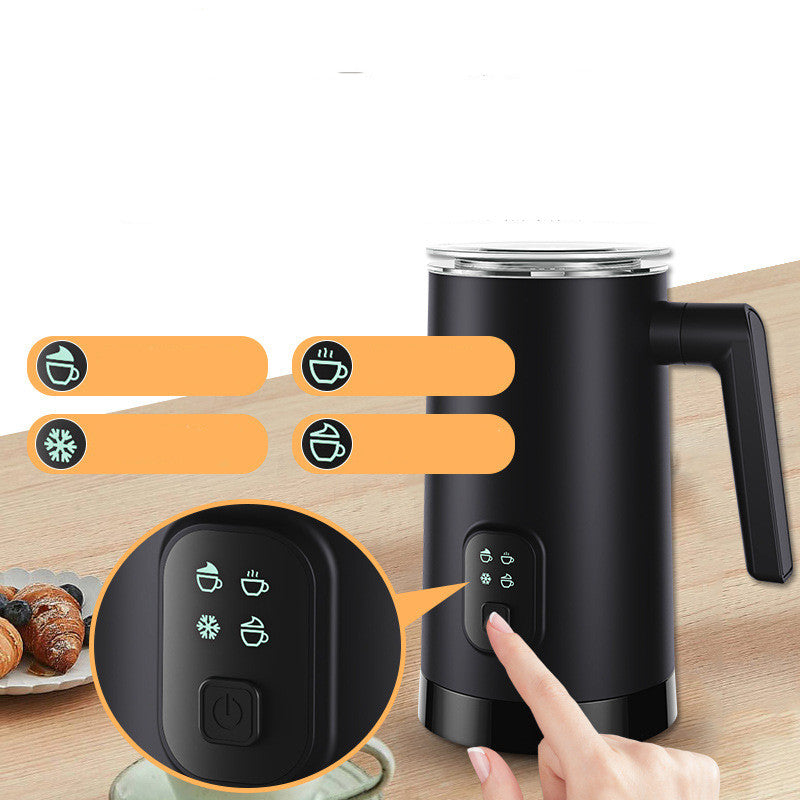 Milk frother with stainless steel jug