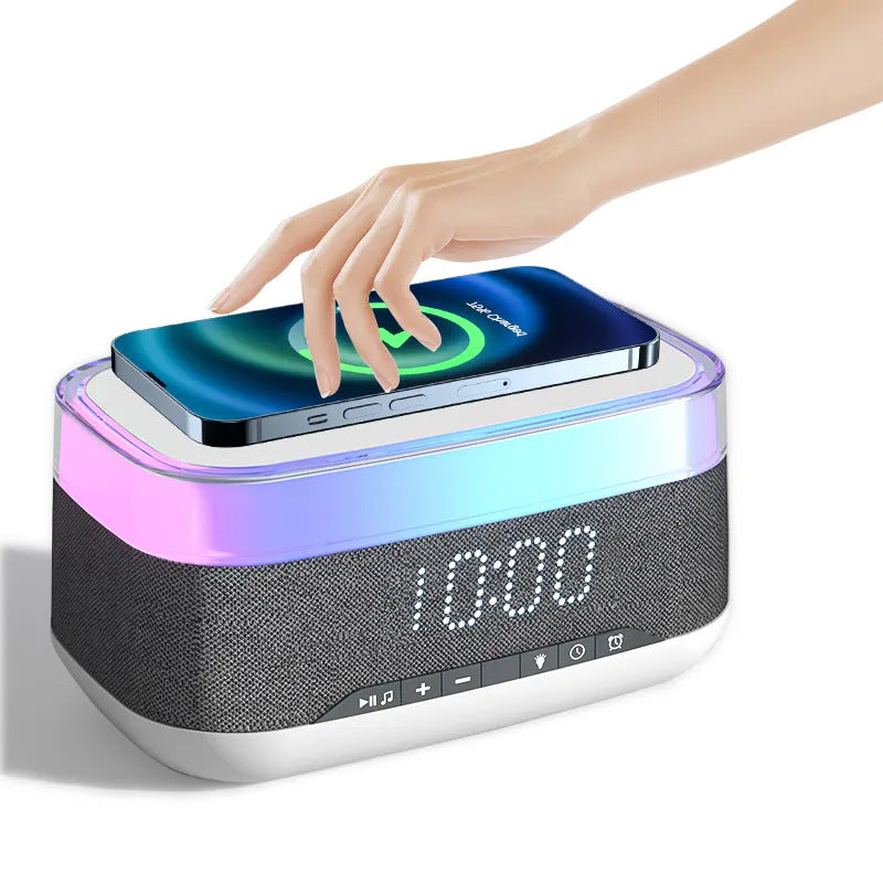 Alarm clock Bluetooth speaker detail