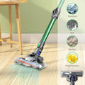 Cordless handheld vacuum cleaner with foldable tube