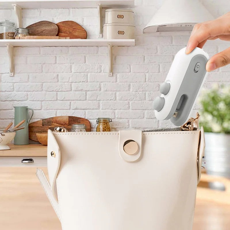 Mini Bag Heat Sealer & Cutter – USB-C Rechargeable
