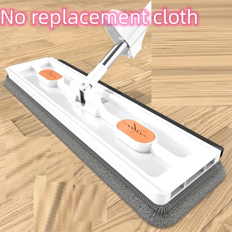 360° Rotating Flat Mop with Self-Wringing Scraper – 137cm