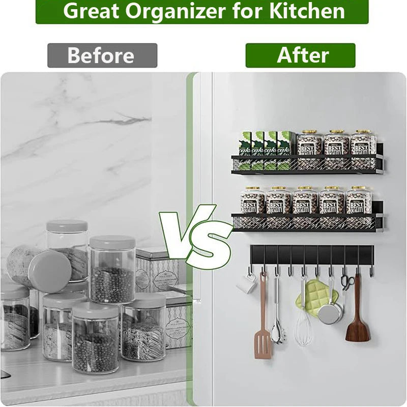 Magnetic Spice Rack for Refrigerator & Oven
