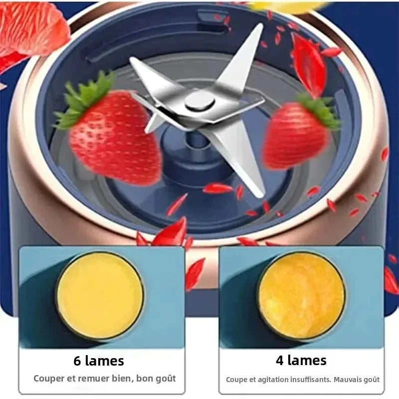 Portable Electric Juicer Cup – Rechargeable Fruit Blender