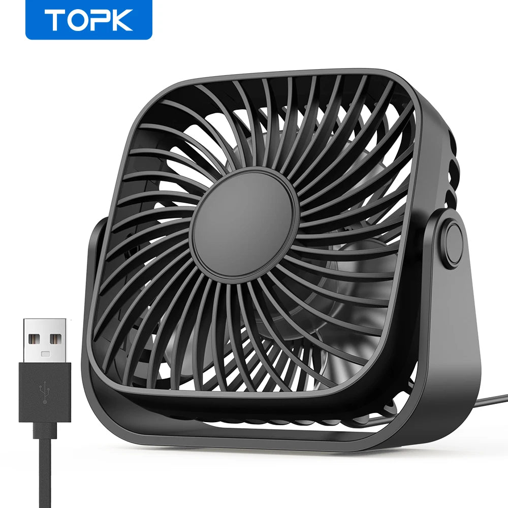 BolaNova USB portable 3-speed desktop cooling fan