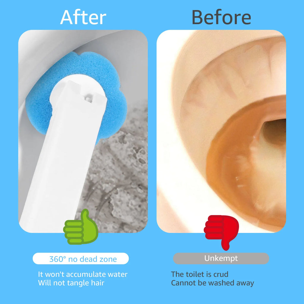 Disposable Toilet Cleaning Brush Kit