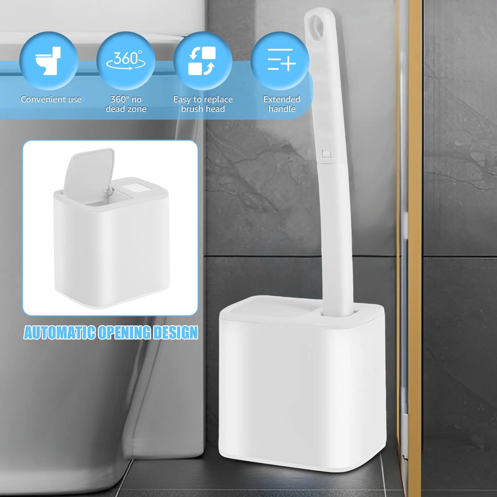 Disposable Toilet Cleaning Brush Kit