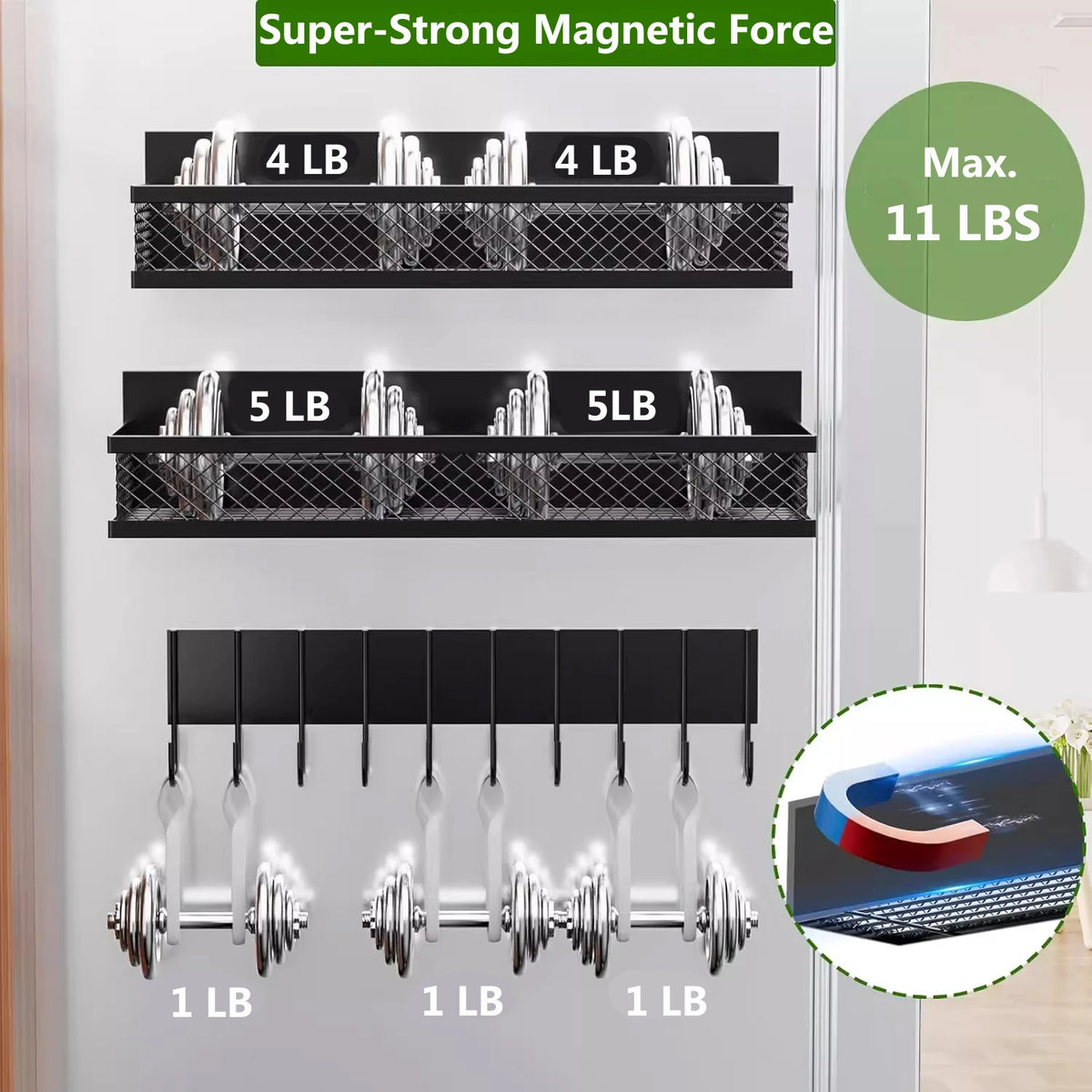 Magnetic Spice Rack for Refrigerator & Oven