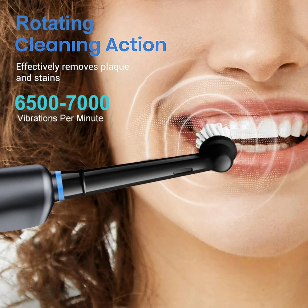 Rechargeable Electric Toothbrush with 8 Soft Brush Heads & Travel Case