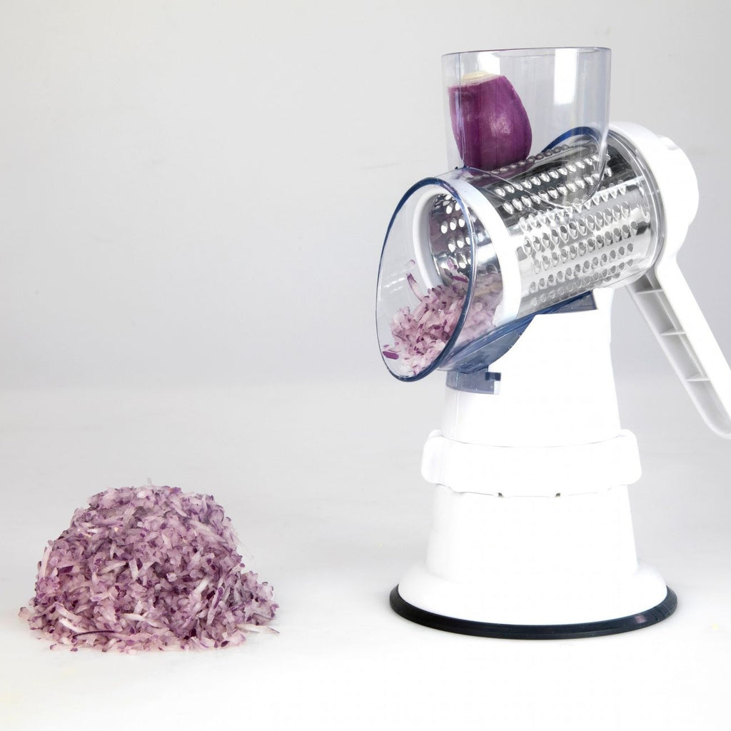 Manual vegetable slicer close-up