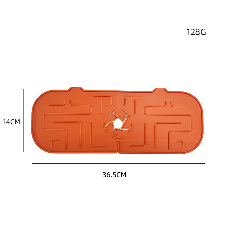Silicone splash guard mat color option