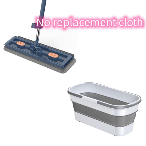 360° Rotating Flat Mop with Self-Wringing Scraper – 137cm