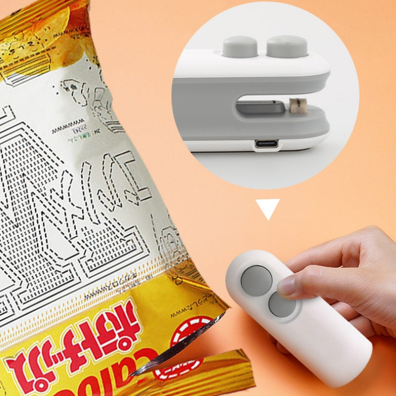 Mini Bag Heat Sealer & Cutter – USB-C Rechargeable
