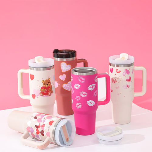 40 oz insulated stainless steel tumbler front view