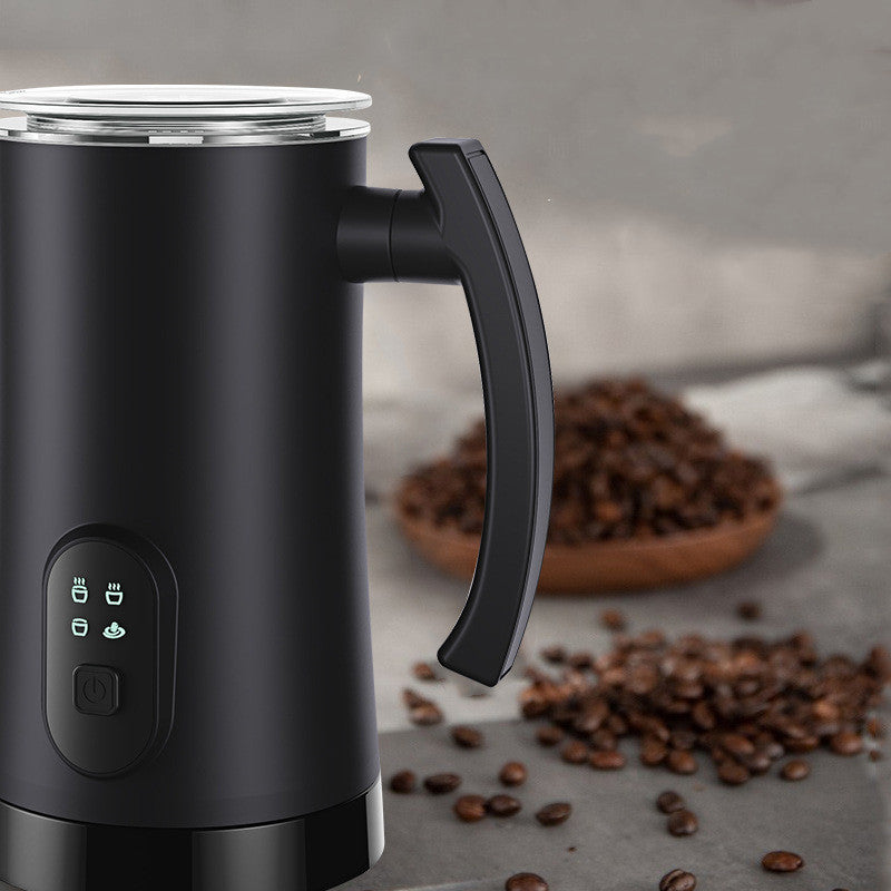 Stainless steel milk frother interior