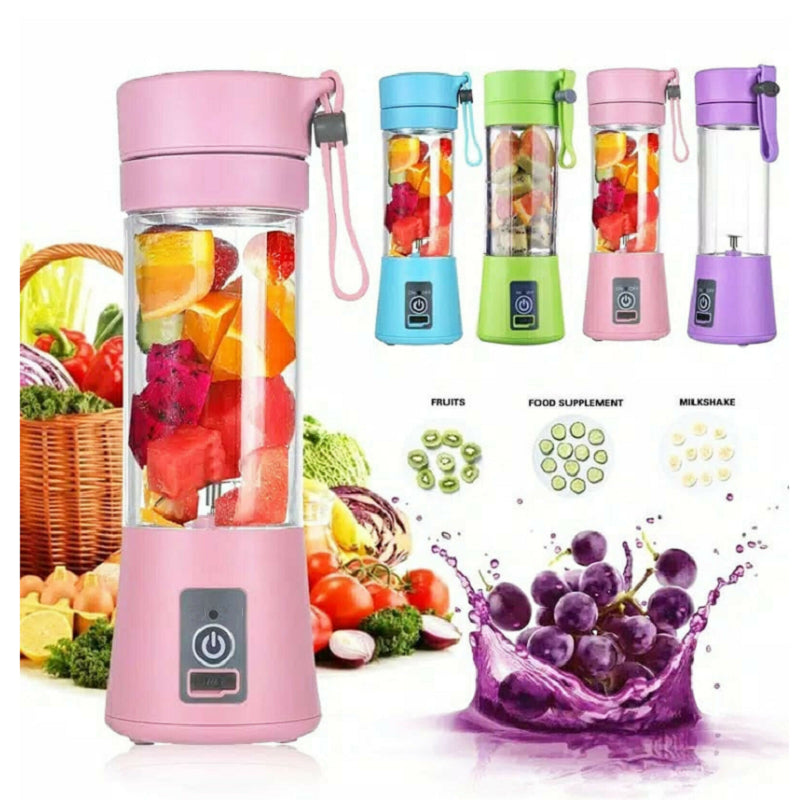 Portable USB Rechargeable Blender – 380ml Personal Mixer